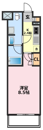 メゾンボヌールの間取り