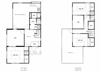 【間取り】 | 鳥取市国府町新町１丁目中古戸建て