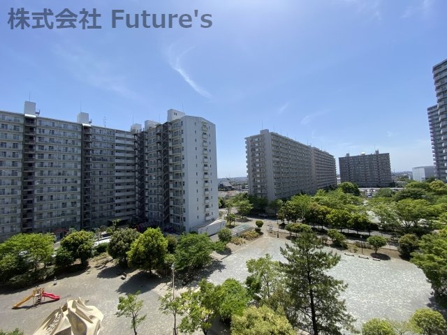 パークフィールドみさと　3街区2号館の展望|南面バルコニーの眺望・スカイツリーが見えます！