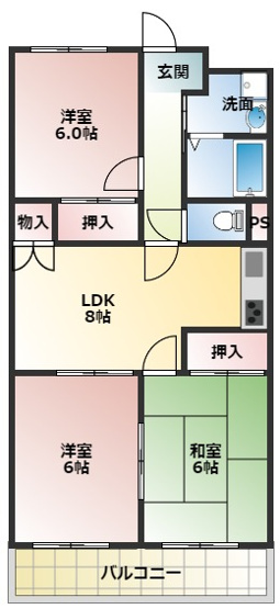 【間取り】 | ステイツ明石大久保 | ステイツ明石大久保