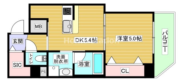 【間取り】 | ブラン弁天町駅前