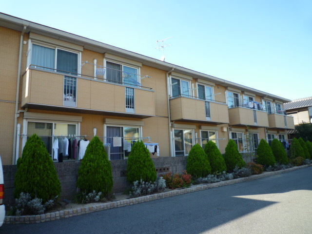倉敷市茶屋町のアパートの外観