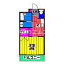 【間取り】 | スクエア西月隈の間取り