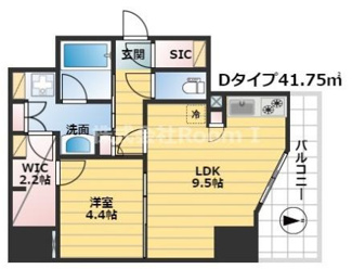 【間取り】 | エスリードコート堺筋本町(旧名称プレール・ドゥーク堺筋本町Q)