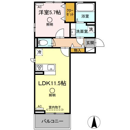 セレブ荒尾の間取り