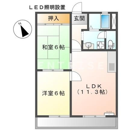サンハイツ栄の間取り|間取図