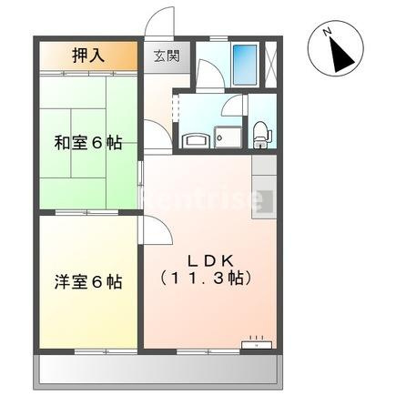 サンハイツ栄の間取り