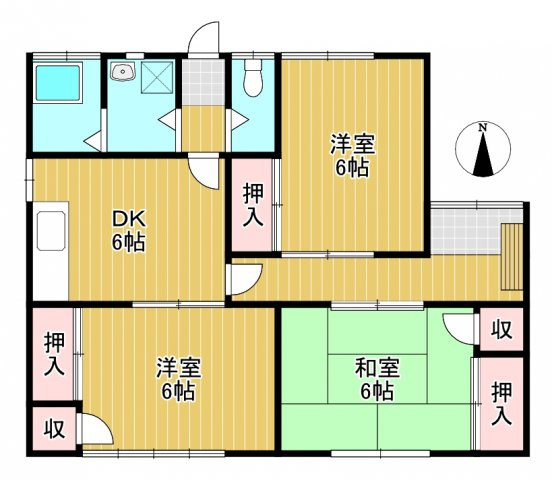 松尾借家の間取り