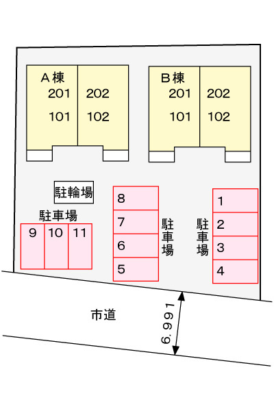 ティーフベルクAの区画図