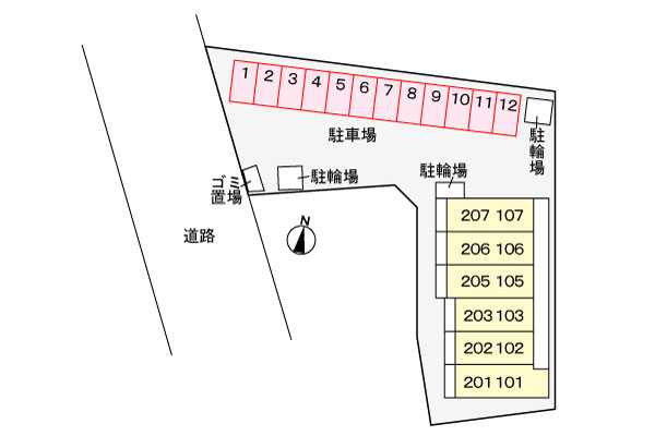 ハラストーイ駒草　　刈谷市の賃貸ならクラスホーム刈谷店の駐車場
