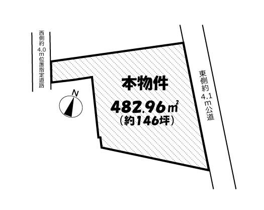 【区画図】 | 所沢市上安松　中古