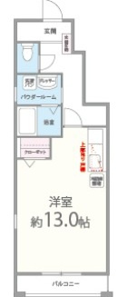 コゥジィーコートの間取り