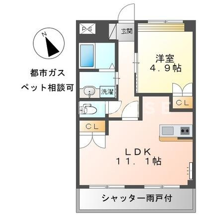 シャンビラージュの間取り|間取図