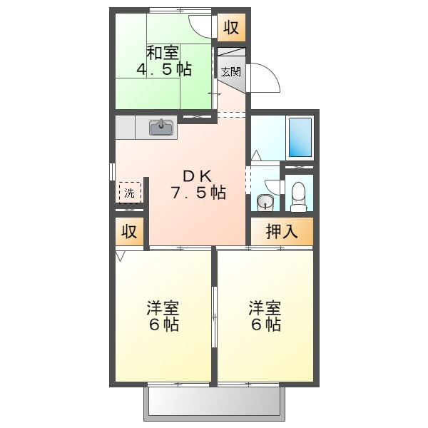 セリエＢの間取り
