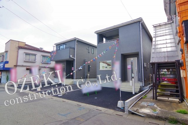 越谷市袋山新築戸建て 地震の揺れを吸収する家QUIE-クワイエ-の外観