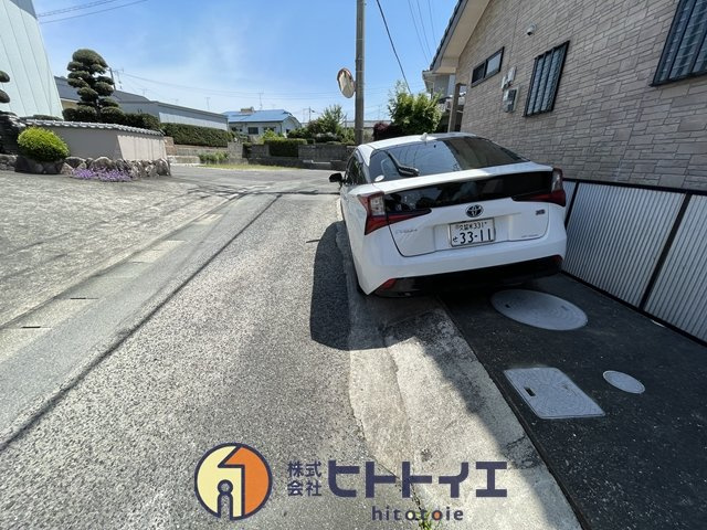 中古住宅)八女市吉田3DK平屋の前面道路含む現地写真