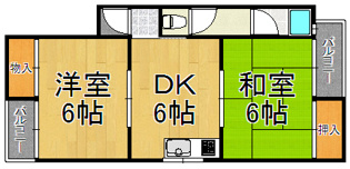 マンション加島の間取り