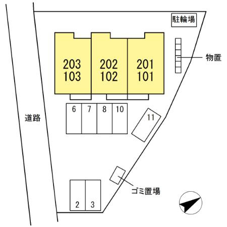 D-Room　Vios(ヴィオス)のバルコニー