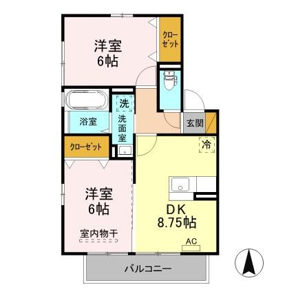 Ｈｕｉｔ Ｂの間取り