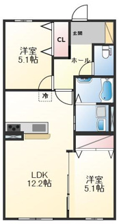【間取り】 | HRヒメジ　XV