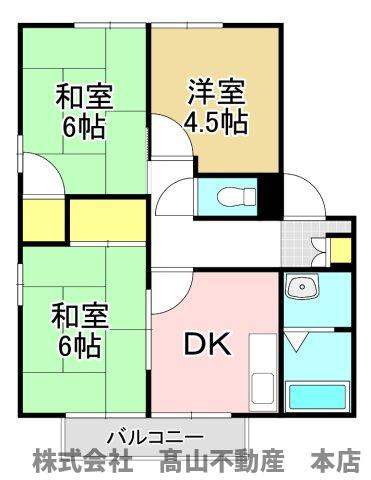 ドミール赤間苑の間取り