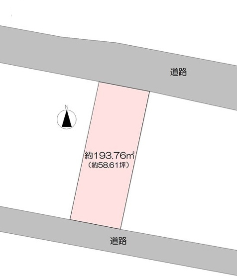 【土地図】 | 売地　高知市北新田町　＠24.73
