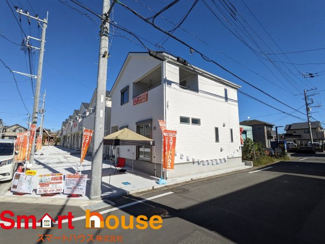 【現地販売会開催中】田名新築全16棟　車並列、整形地の外観|2023年11月撮影