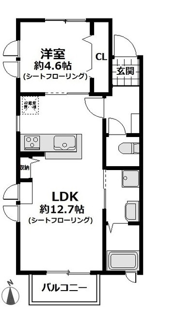 エール　アンジュの間取り