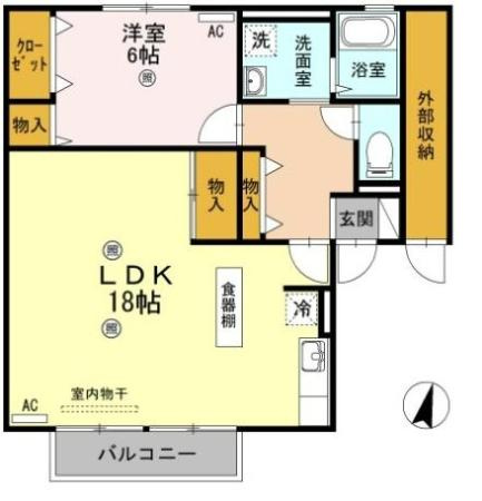 ユーステージ　C棟の間取り