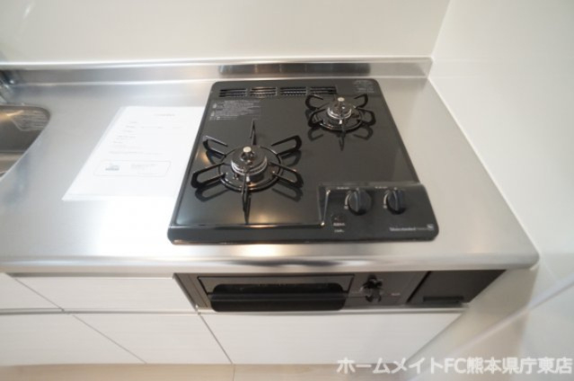 熊本市中央区黒髪６丁目のアパートのキッチン|写真は同施工会社の類似物件となります。