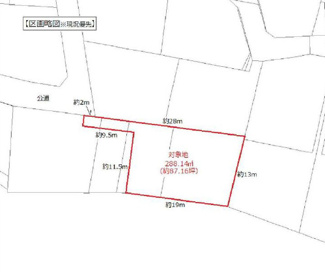 【区画図】 | 高崎市井野町　売地