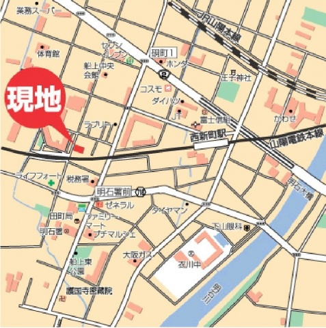 ウェルフェアー明石の地図