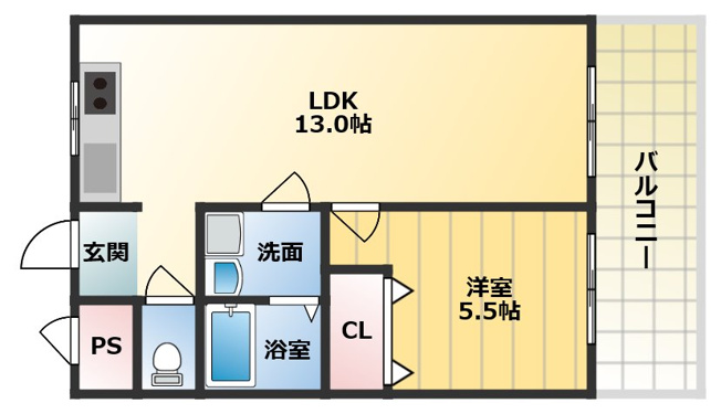【間取り】 | 新栄プロパティー羽曳が丘