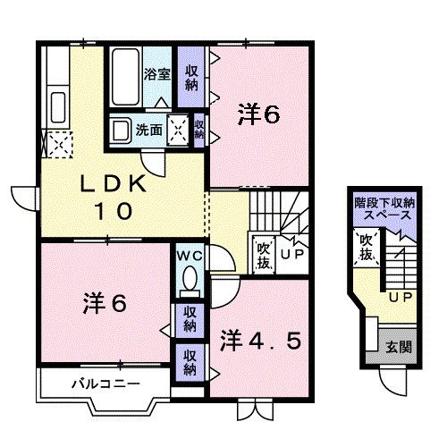 【間取り】 | ブリッサ日高Ⅰ