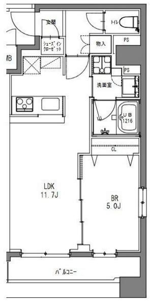 ラドゥセール秋葉原の間取り