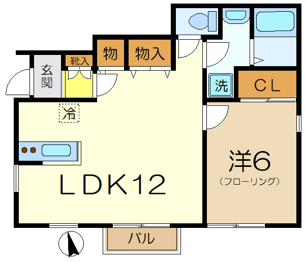 【間取り】 | ＰＡＬ港南Ｂ棟