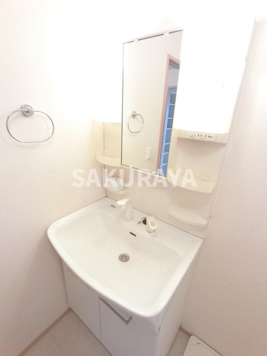 エアルの洗面所|シャワーヘッド付き洗面台です