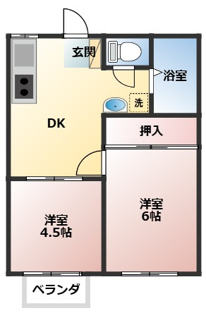 【間取り】 | ハイツ梨花
