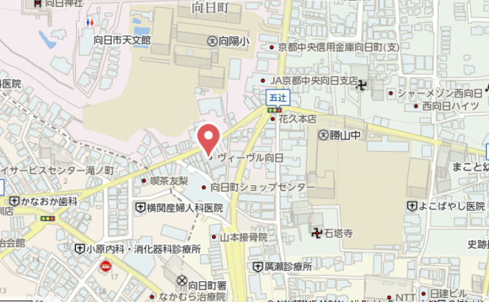 ヴィーヴル向日の地図