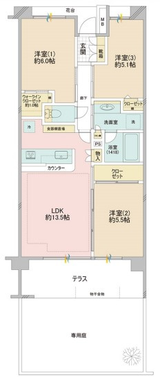 JR南武線「武蔵新城」パークホームズ武蔵新城ジェントリーゲートの画像