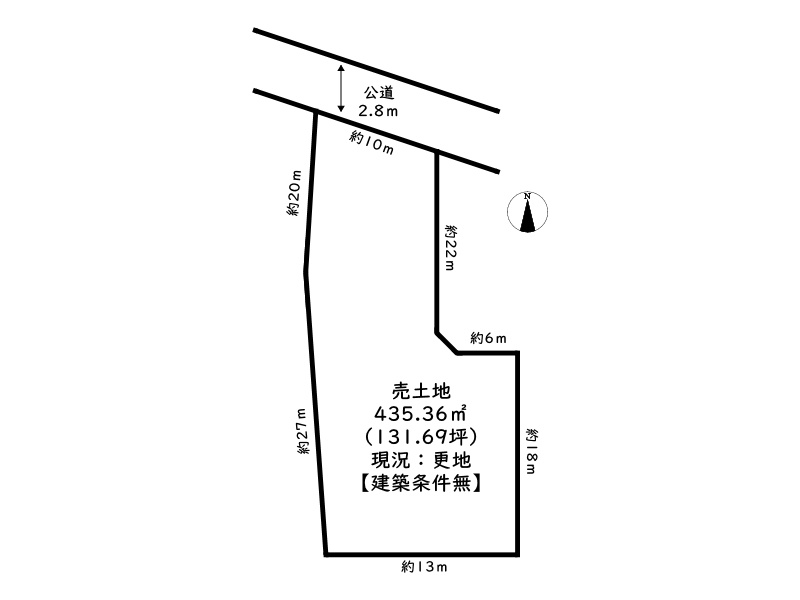 姫路市香寺町須加院／売土地の土地図