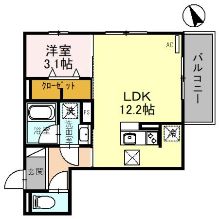 【間取り】 | セルファ　メゾン三田 | 間取りです