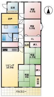 【間取り】 | コーポシェイーネ7階部分！明るく広々とした玄関が魅力です♪リフォーム済みですぐに新しい生活が送れます | コーポシェイーネ7階部分！明るく広々とした玄関が魅力です♪リフォーム済みですぐに新しい生活が送れます♪