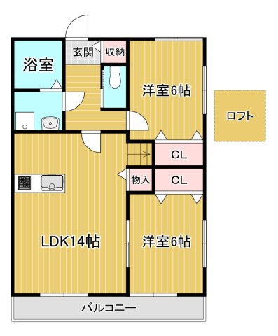 【間取り】 | ハルモニア瀬高町
