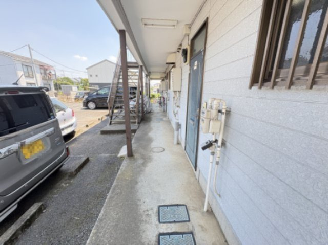 カギナカハイツAのエントランス