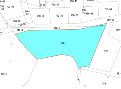 【区画図】 | 潤野282坪売地