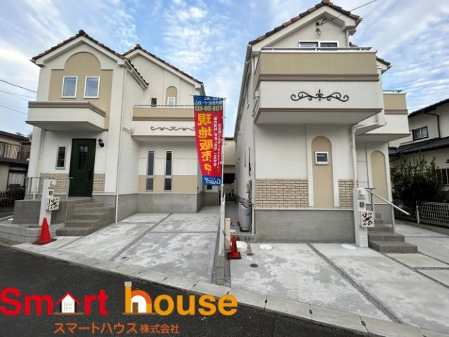 座間市栗原中央【立野台小・栗原中】座間駅徒歩、車2台、小屋裏収納の外観|２号棟外観