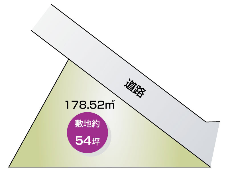 富岡町　土地面積178.52㎡