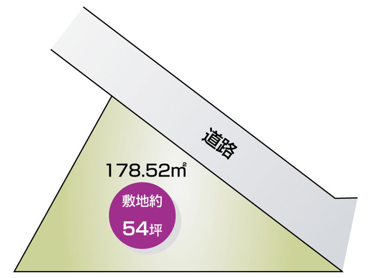 富岡町　土地面積178.52㎡