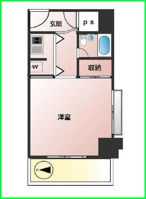番衆町ダイヤモンドマンションの間取り